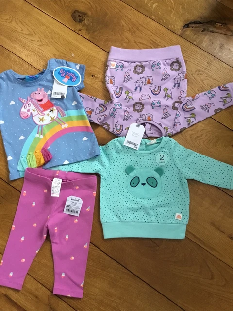 Next Baby Girl Clothes Bundle Brand New With Tags 3-6 Months Jumpers Leggings