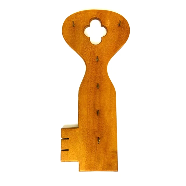 Organizador de estante de madera vintage en forma de llave especialidad estándar Japón