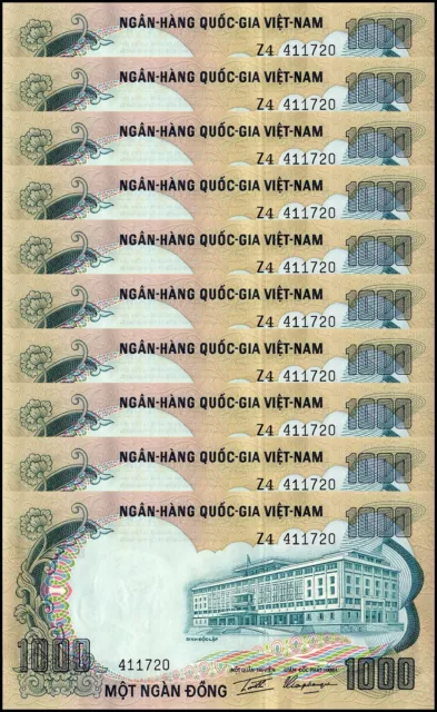 South Vietnam 1000 Dong, 1972 ND, P-34, UNC w/ Foxing X 10 PCS