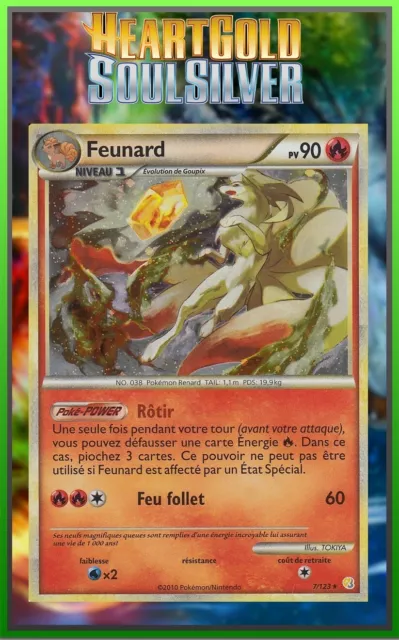 Feunard Holo - HeartGold and SoulSilver - 7/123 - Carte Pokémon Française
