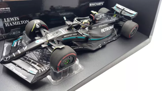 MIN110230344 Minichamps Mercedes-Benz W14 E Performance L. Hamilton 2023 1/18