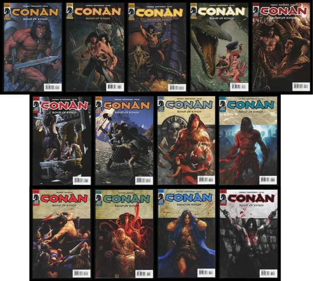 Conan Road of Kings Comic Set 1-2-3-4-5-6-7-8-9-10-11-12 Lot + Variant Keown art