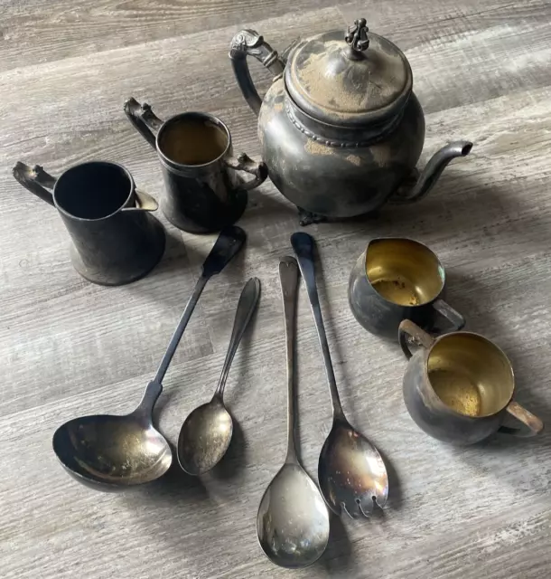 Lot Of Assorted Silver Plated Items