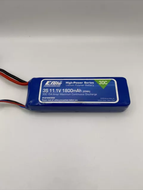 E-Flite High-Power Series 30c 3s 11.1v 1800mAh Horizon hobby EFLB18003S30 lipo