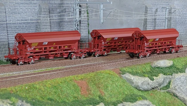 REE NW-267 Set de 3 Trémies EX « SLEMI, COMPAGNIE DU MIDI et LOTRASID