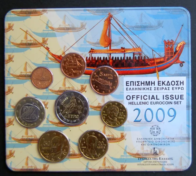 Grecia / Greece. Euro Coin Set 2009 - Official