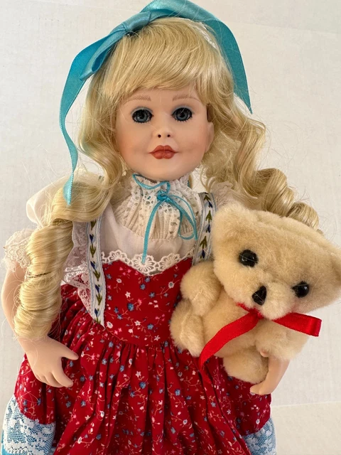 Treasury Collection PARADISE GALLERIES porcelain doll GOLDILOCKS W/COA.