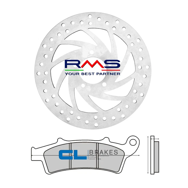 Set Frein Avant Disque Plaquettes Frittées Aprilia Scarabeo Light 250 300