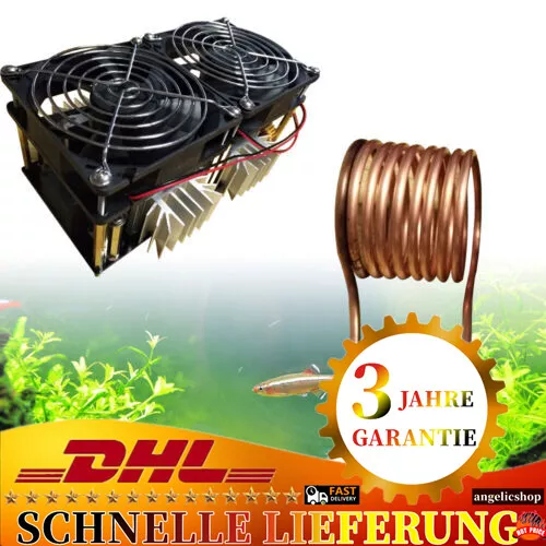 1800W 40A 12V-36V ZVS Induktionserwärmung Heizung Board-Modul mit Kupferrohr DHL