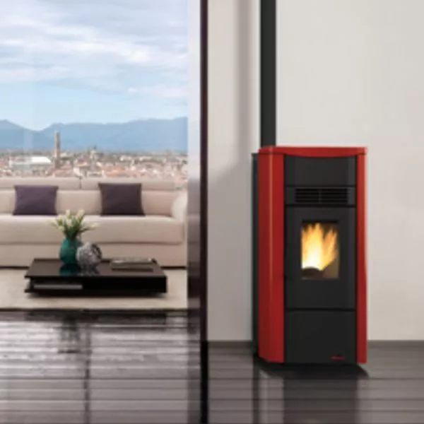 Poêle à Granulés Extraflame Le Nordique Giusy Bordeaux 7 Kw 88949