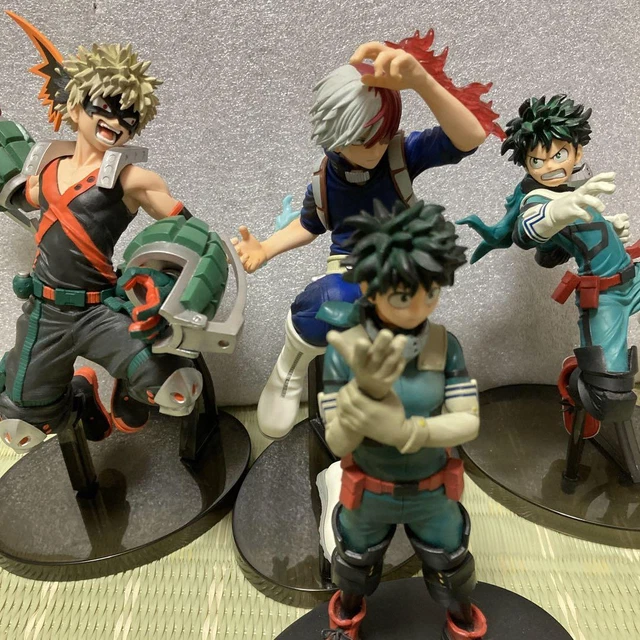 Xinchangda My Hero Academia Figura Todoroki Shoto Bakugou Katsuki Midoriya Izuku da collezione in PVC Figura anime Action Decoration Doll Toy Model Action Figure Miglior regalo per bambini (D, 10 cm