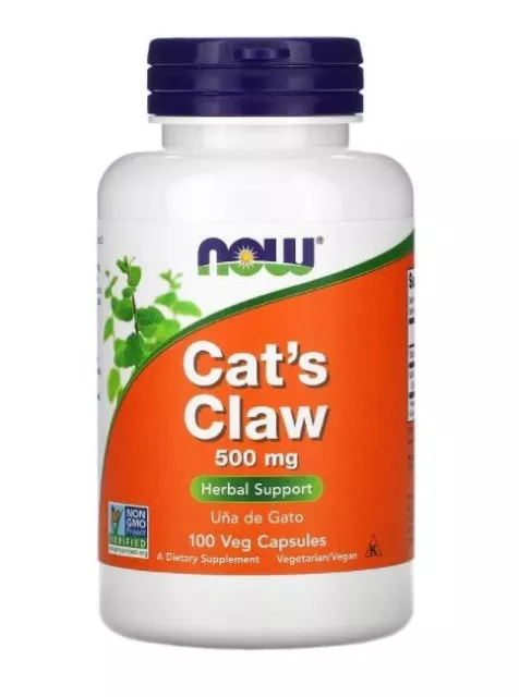 Now Foods Katzenklaue, Cat's Claw, 500 Mg, 100 Vegetarische Kapseln