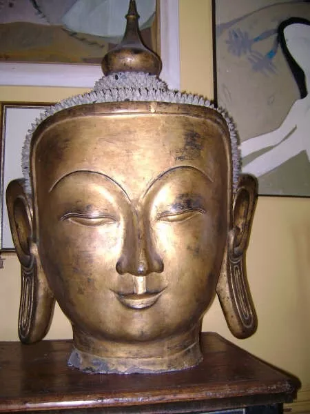 Antique Wooden Golden BUDDHA From Burma RETAIL WORTH OVER $7000+ NOW $4,000