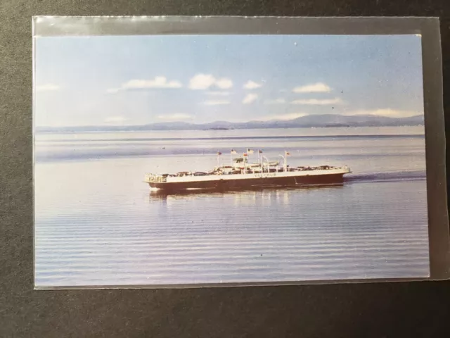 Ferry Ship MV VALCOUR, Lake Champlain, VT Naval Cover unused postcard