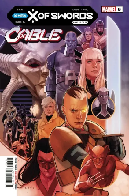 Cable Vol 4 #6 Marvel (2020) NM X Of Swords Part 19 1st Print Comic Book