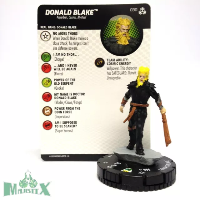 Heroclix Avengers War of the Realms set Donald Blake #030 Uncommon figure w/card