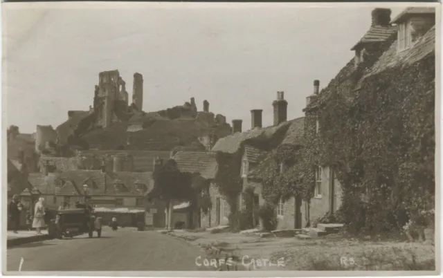 CORFE CASTLE, STREET VIEW - Dorset Postcard  Photochrom