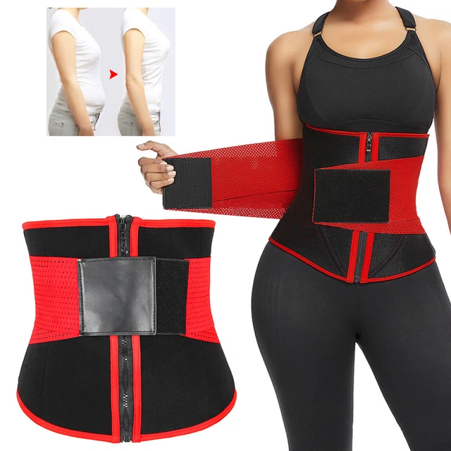 (XL)WAIST TRAINER POSTPARTUM Corset Adjust Elastic Women Sweat Waist
