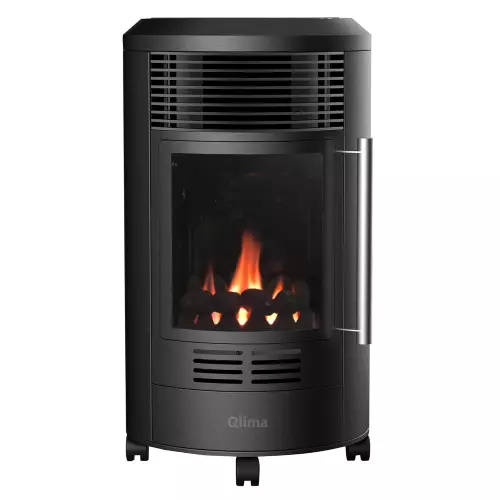 Qlima Poêle Appareil de Chauffage A Gaz LPG GH8034 3.4 Kw Couleur Noire Avec