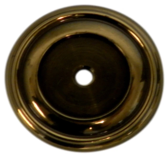 Alno A616-38-PA Charlie 1-1/2" de diámetro gabinete perno placa posterior pulida antigua