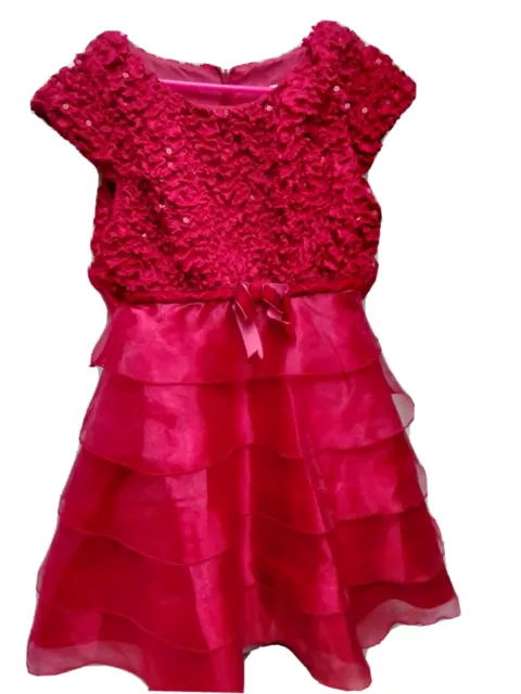 Toddler Girl Dress 5T Red color
