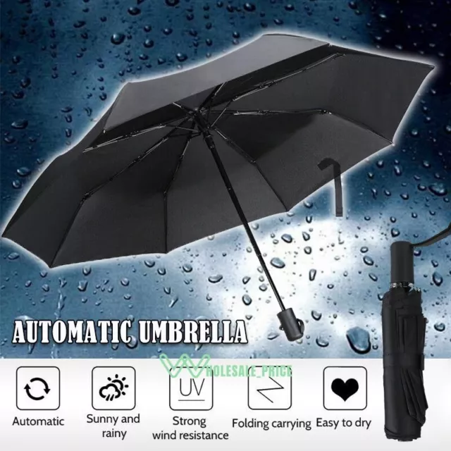 Umbrella Windproof Travel Umbrella - Wind Resistant, Small - Compact, Automatic