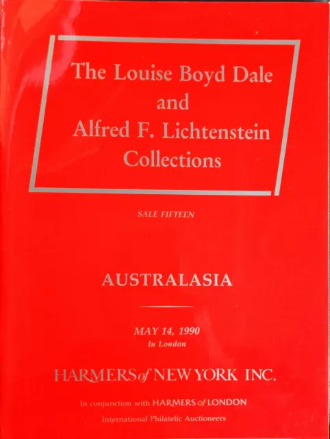 Auction Catalogue LOUISE BOYD DALE + ALFRED F LICHTENSTEIN AUSTRALASIA States NZ