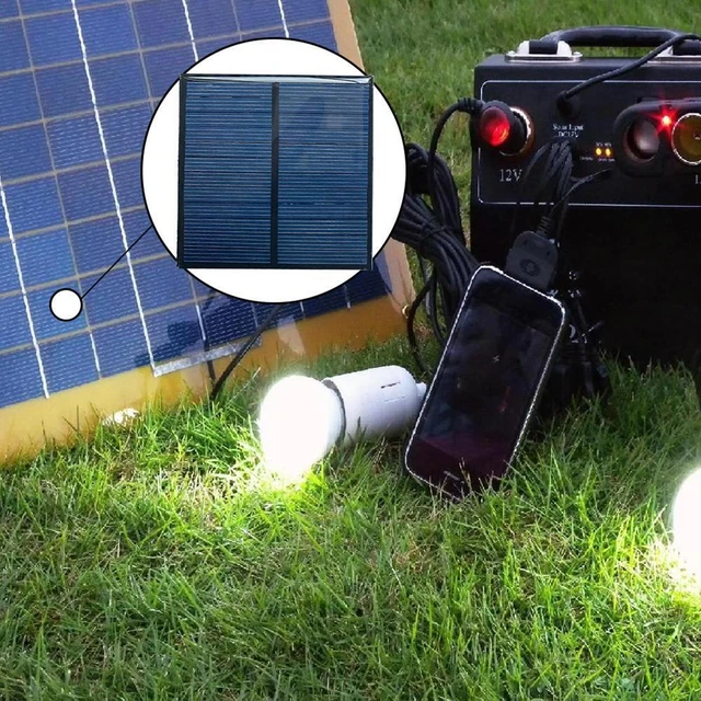 6V MINI SOLAR Panel System DIY Battery Cell Phone Charger 80X80mm W6W4