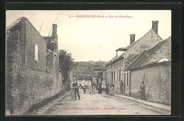 CPA Marquéglise, Rue de Compiégne 1913