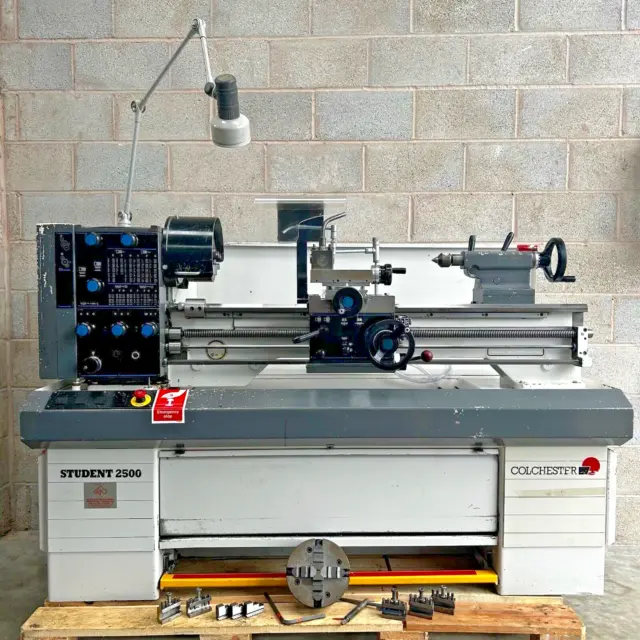 Colchester Student 2500 Screwcutting Centre Lathe 3 Phase Coolant QCTP 2