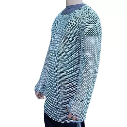 Medieval Armor Chainmail Shirt | Butted large Size | Costume for LARP