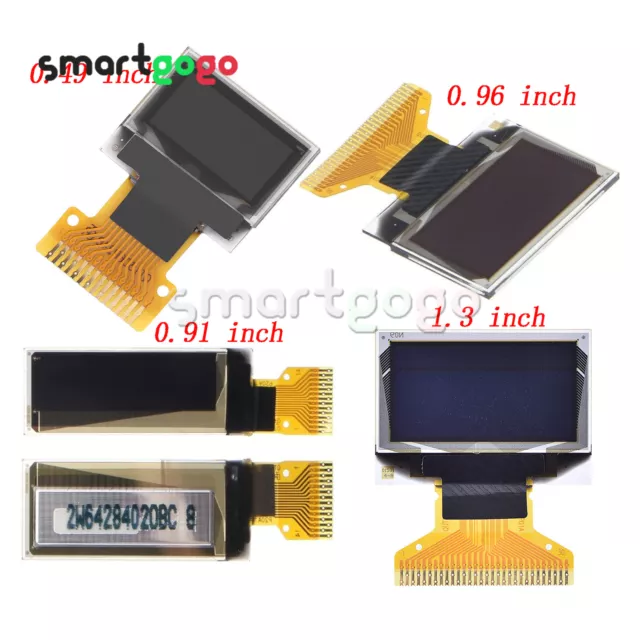 0.49 inch/0.91 inch/0.96 inch/1.3 inch I2C/SPI OLED LCD Display SSD1306 Module