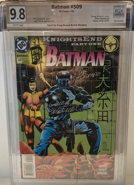 😻Batman #509 (1994) Graded PGX 9.8 not CGC *2x Signed*Moench & Giordano!*COA!