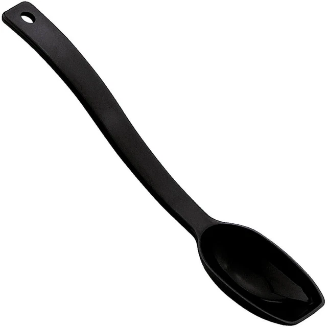 Cambro 1/2 Oz. 8" Salad Serving Spoon, Polycarbonate, 12Pk Black Spo8Cw-110