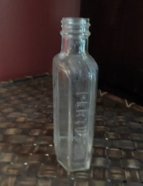 Vintage PERTUSSIN Medicine Bottle * Owens Illinois Mark Machine Made Clear Glass
