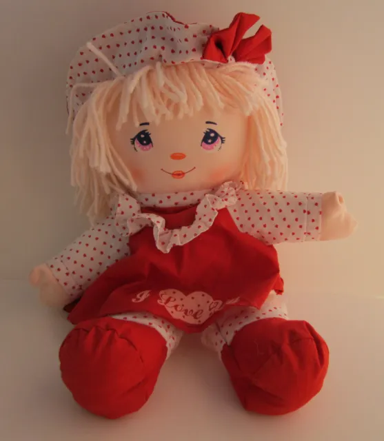 Vintage Rag Doll-Red (1992) New with Tag-Well Made Toys-15in.