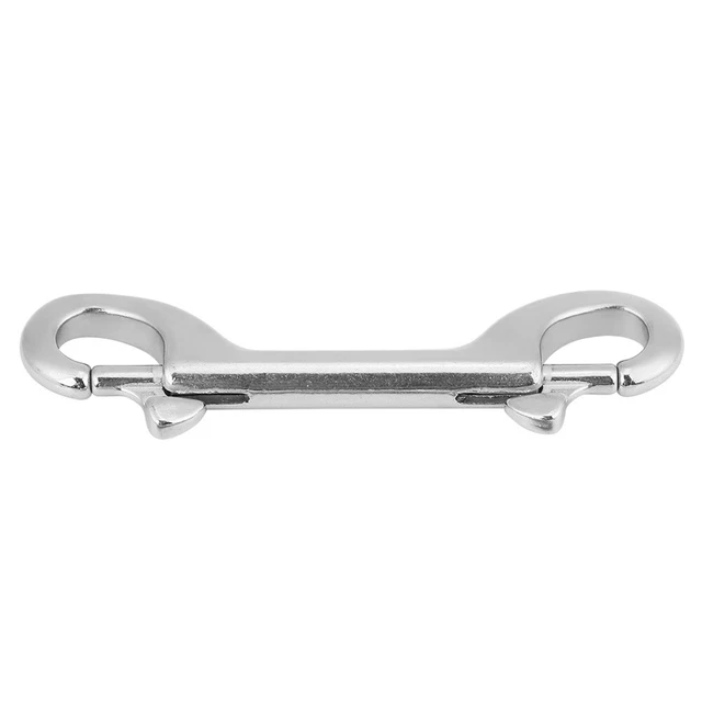 | 115mm Stainless Steel Double Ended Clip Hook Bolt Snap Scuba Diving Buckle