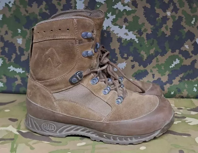 BRITISH ARMY MILITARY Sas Surplus Haix Brown Desert Suede Combat