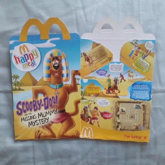 McDonalds Happy Meal Box from February 2010 Scooby-Doo!