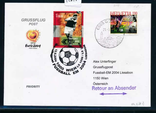 42645) SoLP Fussball EM Wien - Lissabon 12.6.2004, SoU ab Schweiz