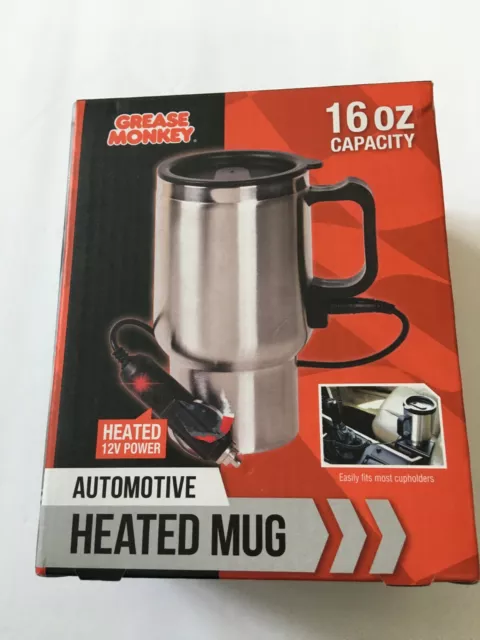 Grease Monkey 16 oz. 12V Power Automotive Heated Mug