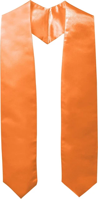 Unisex Adult Plain Graduation Stole Sash 60"