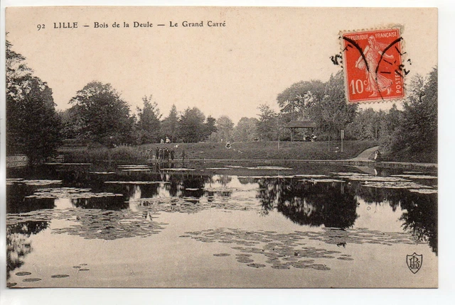 LILLE - Nord - CPA 59 - le bois de la Deule - le grand carré