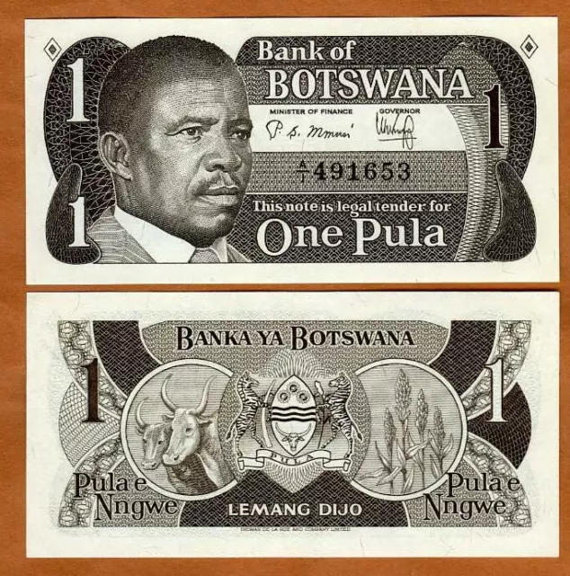 Botswana, 1 Pula, ND (1983), P-6, UNC