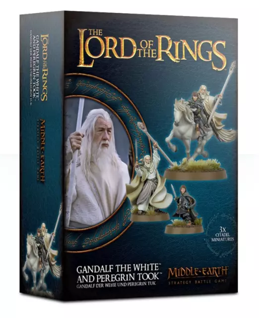 Gandalf the White and Peregrin Took - LotR - Games Workshop - New! 30-40