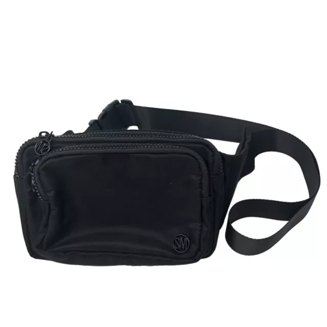 SM Fanny Pack Belt Bag Travel Hip Purse Black
