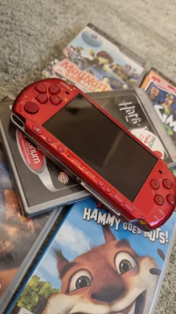 SONY PSP 3003 Radiant Red 5 Games 62.00 PicClick UK