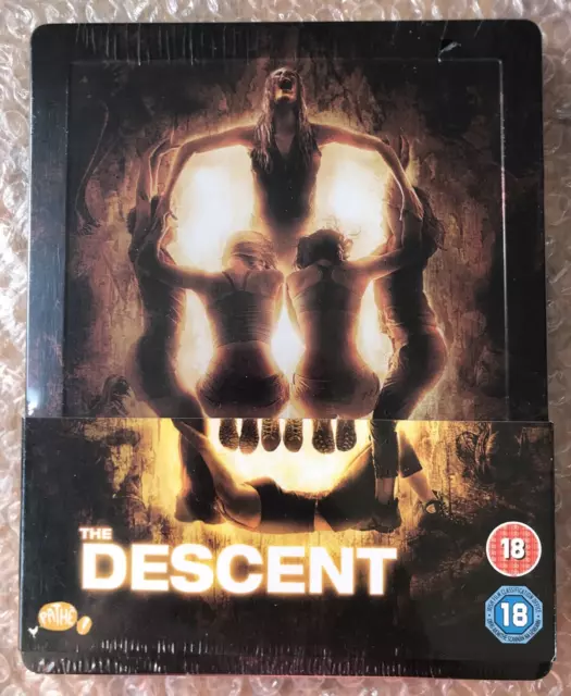 The Descent U.K. Blu Ray Steelbook new and sealed small cellophane tear