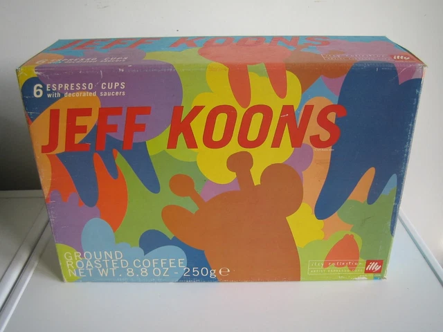 Collection Illy Art Jeff Koons 2001 - 6 Tasses Expresso Avec Soucoupes + Boîte Café Originale