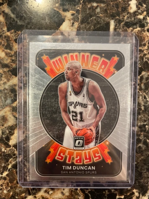 Tim Duncan 2021-22 Panini Donruss Optic Winner Stays Insert #19 Spurs
